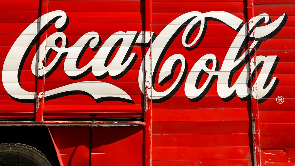 Coca Cola logo on a delivery truck 