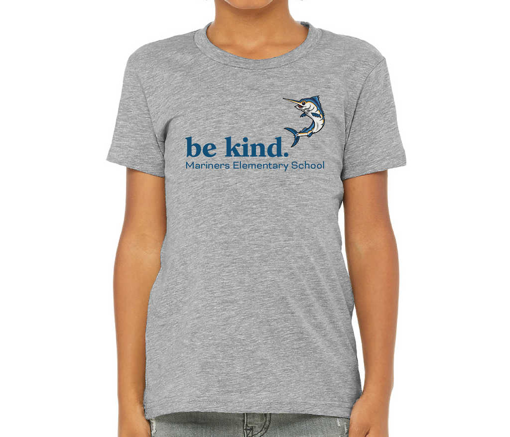Mariners Foundation Be Kind Heather Grey Youth T-Shirt