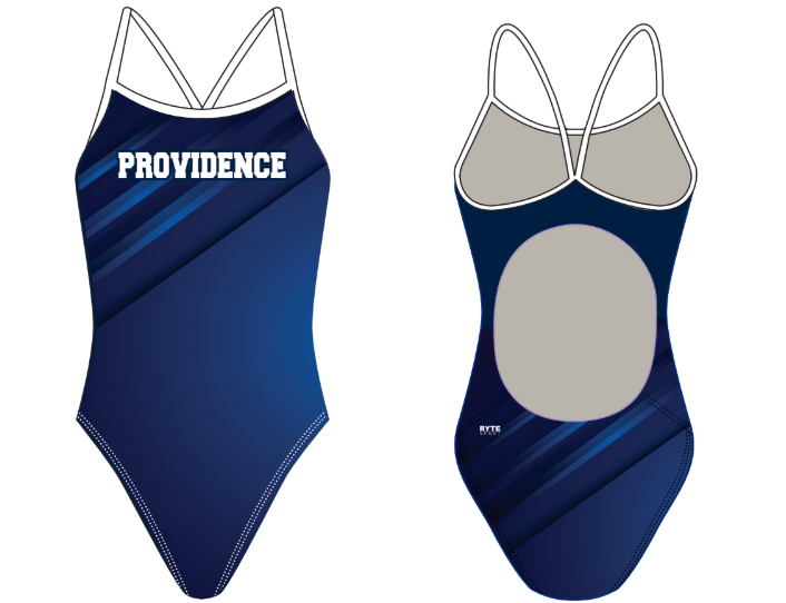 Providence High School Swim Team Custom Women's Active Back Thin Strap Swimsuit