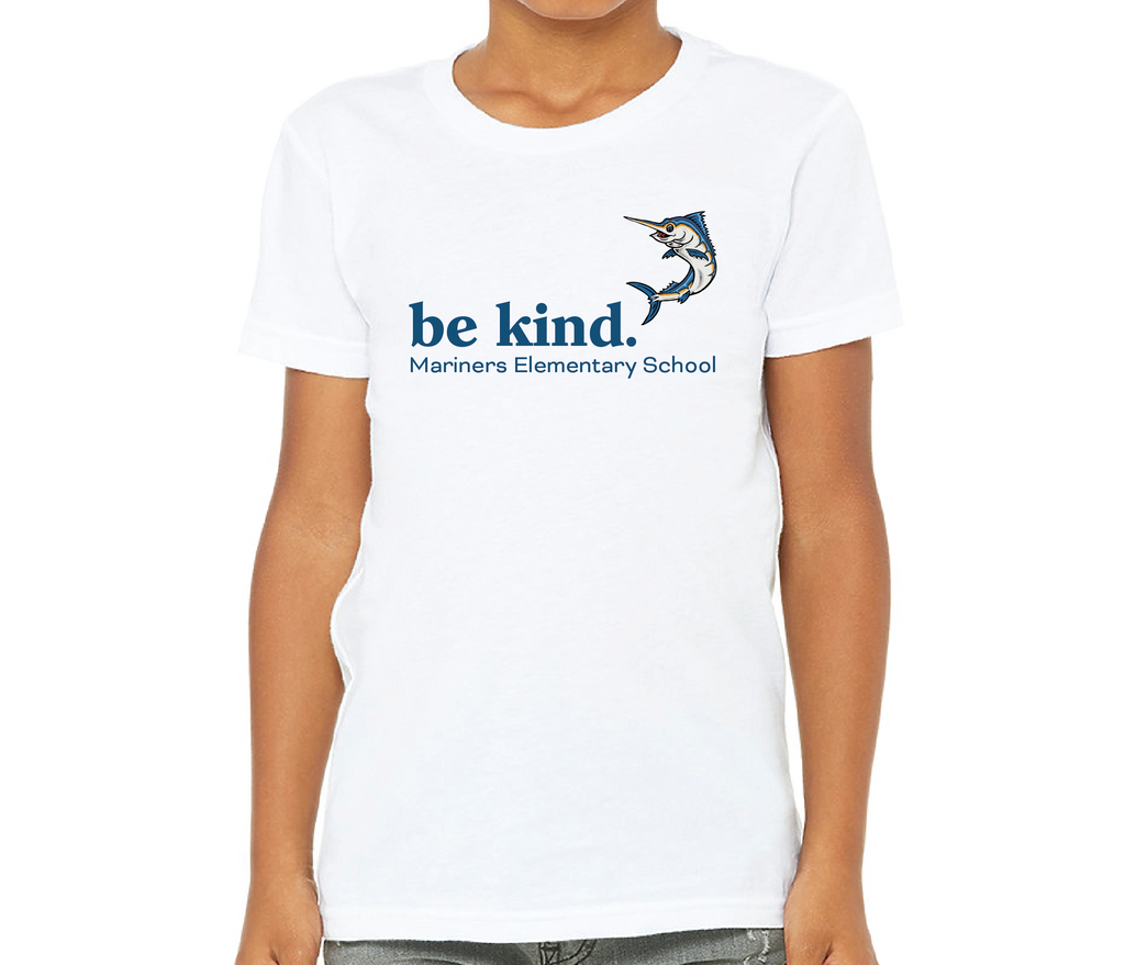 Mariners Foundation Be Kind White Youth T-Shirt