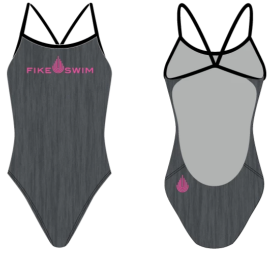 Fike Custom Pink Open Back Swim Suit
