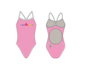 Fike Custom Pink Spectrum Active Back Thin Strap Swimsuit