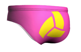 Azevedo Pink/Yellow Men's Water Polo Suit