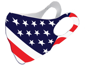 US Flag White Olson Face Mask